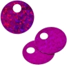 Sequins Hologram 20mm 4mm Hole Round Fuchsia